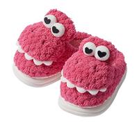 Zapatillas de estar por casa para niños, elegantes y ligeras, suaves, con dibujos animados, con estampado de animales, zapatillas de fieltro cálidas para invierno, suela antideslizante, zapatillas de