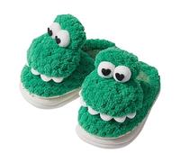 Zapatillas de estar por casa para niños, elegantes y ligeras, suaves, con dibujos animados, con estampado de animales, zapatillas de fieltro cálidas para invierno, suela antideslizante, zapatillas de