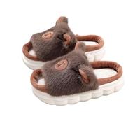 Zapatillas de estar por casa para niños, unisex, lindas zapatillas de dibujos animados, zapatillas de invierno, cálidas, para interiores, para niñas, zapatos para niños, dedos abiertos, zapatillas de