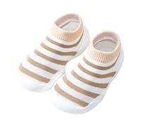 Zapatillas de estar por casa para niños y niñas, zapatos para aprender a andar, ligeros, transpirables, calcetines para bebés de 6 a 12 meses, zapatos para gatear, suela suave, zapatos descalzos