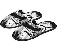 Zapatillas De Estar Resumen De Nota Musical Negra Pantuflas Casa Invierno Zapatillas Hombre Cómodas Pantuflas Hombre, Para Interior Y Exterior, Mujer, L