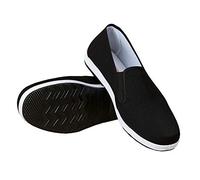 Zapatillas de Estilo Chino Kung Fu Artes Marciales Zapatos Tai Chi Suela de Goma Unisex Negro Tamaño EU 38