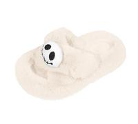 Zapatillas de fieltro para mujer con espuma viscoelástica cálidas para mujer, zapatillas de estar por casa para mujer, zapatillas de felpa para mujer, cálidas Navidades, beige, 38 EU