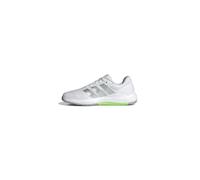 adidas Dropset Base Training Shoes, Zapatos de Gimnasio y Entrenamiento Mujer, Cloud White/Matte Silver/Lime Burst, 39 EU