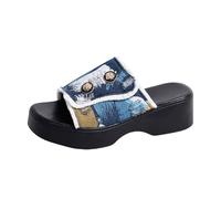 Zapatillas de fútbol para mujer, suela gruesa, puntera cerrada, ligeras, para exteriores, Blue, 37.5 EU