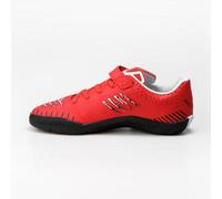 Zapatillas de fútbol sala niño GINKA 500 Velcro Rojo Negro 31