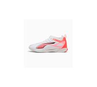 PUMA Ultra 5 Match IT + Mid JR, Zapatillas de fútbol, White Black-Glowing Red, 35 EU