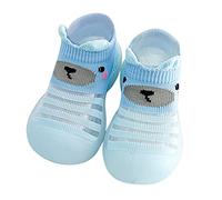 Zapatillas de gatear para niños, zapatos para aprender a andar, protección para los dedos de los pies y el talón, zapatos de cabaña, zapatillas de deporte para niños, zapatillas de deporte para niños