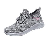 Zapatillas de gimnasia Oferta Ligero Malla Transpirable Elástico Zapatos Pelo Deportivos, gris, 40 EU