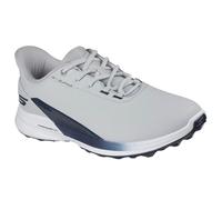 Skechers GO - Zapatos de Golf sintéticos Impermeables con Cordones para Hombre, Color Gris/Azul Marino, Talla 7.5 de Reino Unido