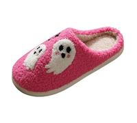 Zapatillas de halloween genéricas zapatillas de miedo para mujeres y hombres, esqueleto de halloween con interior para dormitorio, hotel, A B, 38 EU