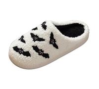 Zapatillas de halloween genéricas zapatillas de miedo para mujeres y hombres, esqueleto de halloween con interior para dormitorio, hotel, D B, 40 EU