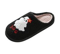 Zapatillas de halloween genéricas zapatillas de miedo para mujeres y hombres, esqueleto de halloween con interior para dormitorio, hotel, b, 44 EU