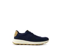 TOMS Tenis Trvl Lite RetroSneaker para Hombre, Sarga Vintage de Ante Azul Marino Repelente al Agua, 42.5 EU