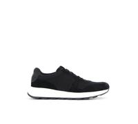 TOMS Tenis Trvl Lite RetroSneaker para Hombre, Sarga Vintage de Ante Negro Repelente al Agua, 42.5 EU