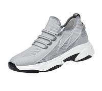 Zapatillas de hombre Zapatillas de aumento de altura invisible, zapatos de ascensor 6/8/10 cm más grandes, zapatos deportivos, ligeros, para caminar, para el tiempo libre