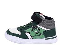 MARVEL Unisex Kid's Hulk High Top Sneakers 1 UK Green
