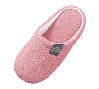 Zapatillas de interior genéricas ligeras y silenciosas, a juego para hombres y mujeres, con suelas suaves y cálidas, rojo, 42 EU