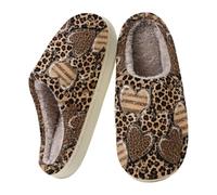 Zapatillas De Ir Por Casa Mujer, Zapatillas De Casa Mujer Cerradas Leopardo | Pantuflas De Casa Con Estampado Para Hombre Y Mujer Zapatos Cómodos Con Plantilla Para Mayor Confort Diario Básica