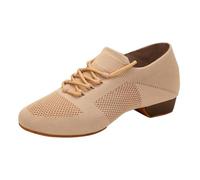 Zapatillas de jazz para mujer, con cordones, zapatillas de baile, suela dividida, cojín de aire, zapatos de baile modernos, plataformas latinas, cordones cerrados, salsa, tango, bachata, modernos