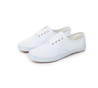 Zapatillas de lona blanca para mujer - Zapatos de mujer verano chic punta cerrada zapatos casuales zapatillas de trabajo alpargata simple zapatillas de caminar Alpargatas cómodas, zapatillas ligeras