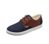 Zapatillas de lona para hombre, suaves, planas, con cordones, ligeras, cómodas, informales, de caña baja, antideslizantes, mocasines ortopédicos, para senderismo, caminar, cómodos zapatos náuticos