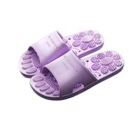 Zapatillas De Masaje De Acupresión Mujer Hombre Sandalias Zapatos Duchapunta Abierta Para Fascitis Plantar Promoción Circulación Sanguínea Liberación Miofascial Relajación Acupuntura ( Color : Purple