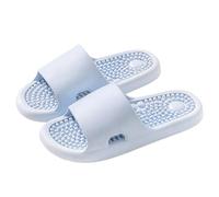 Zapatillas de masaje de acupresión, sandalias terapéuticas de reflexología para pies, masaje acupunto, shiatsu, alivio del dolor del arco, zapatos de masaje antideslizantes para bañera ducha, azul