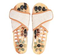Zapatillas de masaje, duraderas, caqui, de varios tamaños, para el cuidado de la salud, para hombre y mujer, masajea las plantas de los pies(42)