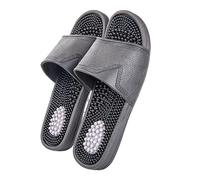 Zapatillas De Masaje Para Fascitis Plantar Sandalias De Acupresión Para Pies Hombre Mujer Zapatos Antideslizantes Para Ducha Del Baño De Pareja En Casa Mejorar Circulación Sanguínea ( Color : Black ,