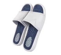 Zapatillas De Masaje Para Fascitis Plantar Sandalias De Acupresión Para Pies Hombre Mujer Zapatos Antideslizantes Para Ducha Del Baño De Pareja En Casa Mejorar Circulación Sanguínea ( Color : Grey/Blu