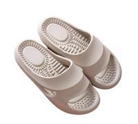 Zapatillas de Masaje para Mujer,Zapatos de Masaje de Pies,acupresión Pantuflas alivio Neuropatía,artritis Fascitis Plantar,Transpirable Antideslizante y Resisten(Size:EU 39/40,Color:Color albaricoque)