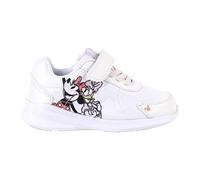 Zapatillas de Minnie Mouse y Daisy - Color Blanco - Talla 32 - Cierre de Velcro y Elásticos - Zapatillas Deportivas Infantiles Ultraligeras con Suela EVA - Producto Original Diseñado en España