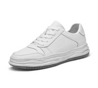 Zapatillas de Moda con tacón Oculto para Comodidad y Uso Diario. Zapatos Casuales con Suela Gruesa y diseño. (White, 38)