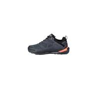 HI-TEC - Zapatillas Trekking Hombre Rodera Low WP | Zapatillas Montaña Hombre, Senderismo | Pies Secos con Membrana Impermeable, Tracción Óptima, Cómodas | Charcoal/Black/Orange Rust, 42