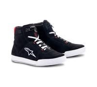 Alpinestars Chrome Zapatos de motocicleta, negro-blanco-rojo, tamaño 40 para Hombres