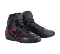 Zapatillas de Moto Alpinestars Faster-3 Rideknit Negro/Gris oscuro/Rojo brillante43 Negro,Gris oscuro,Rojo brillante