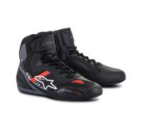 Zapatillas de Moto Alpinestars Faster-3 Rideknit Negro/Gris/Rojo brillante41 Negro,Gris,Rojo brillante