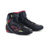 Zapatillas de Moto Alpinestars Faster-3 Rideknit Negro/Gris/Rojo Flúor42 Negro,Gris,Rojo Flúor