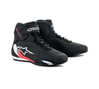Zapatillas de Moto Alpinestars Sector Negro/Blanco/Rojo41 Negro,Blanco,Rojo