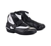Alpinestars SM-1 R V2 Zapatos de motocicleta, negro-blanco, tamaño 48 para Hombres