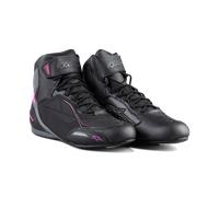 Zapatillas de Moto Alpinestars Stella Faster-3 Drystar® Negro/Gris/Fucsia36 Negro,Gris,Fucsia