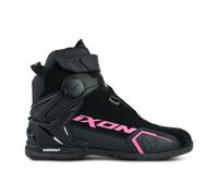 Ixon Bull 2 Zapatos impermeables para motociclismo para mujer, negro-rosa, tamaño 38
