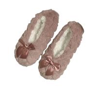 Zapatillas de mujer cómodas, zapatillas de Navidad para mujer de interés acogedoras de forro polar calcetines cálidos y gruesos para el hogar de adultos cómodos e ideales para el invierno y la