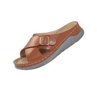 Zapatillas de mujer con suela gruesa, zapatillas de estar al aire libre, puntera abierta, pantuflas antideslizantes para la casa, detrás, abiertas, zapatos de mujer, transpirables, cómodas chanclas