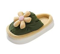 Zapatillas de mujer de tela blanca - zapatos de cabaña de algodón, zapatillas unisex de fieltro para interiores y exteriores, zapatillas de ocio, zapatillas cálidas, antideslizantes, zapatillas de