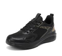Zapatillas de mujer deportivas ligeras para correr en interiores transpirables caminata monocolor cómodas Fitness Jogging, dorado, 39 EU