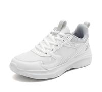 Zapatillas De Mujer Elegantes,Zapatillas De Deporte Transpirables De Color SóLido De Malla De Moda para Parejas Zapatillas CóModas para Correr con Temperamento