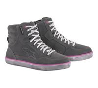Botas De Moto Alpinestars J-6 WP Stella Color: Gris/Fucsia Talla: 5,5=(37)