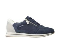 Zapatillas de mujer LEENIE de cuero, azul vaquero, 41.5 EU